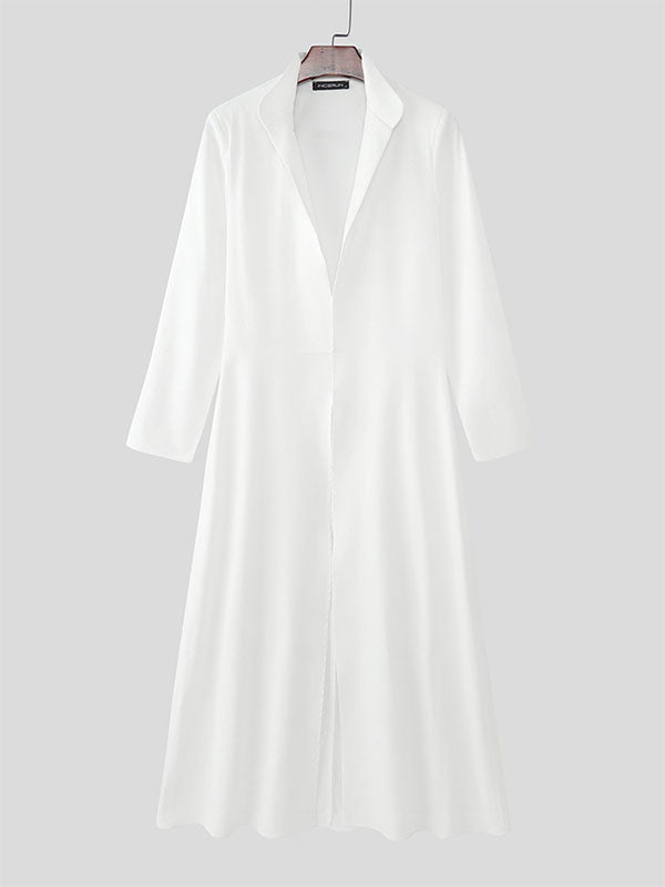 Blazer Casual da Uomo con Collo alla Coreana