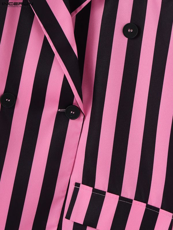 Set Casual da Uomo a Due Pezzi a Righe