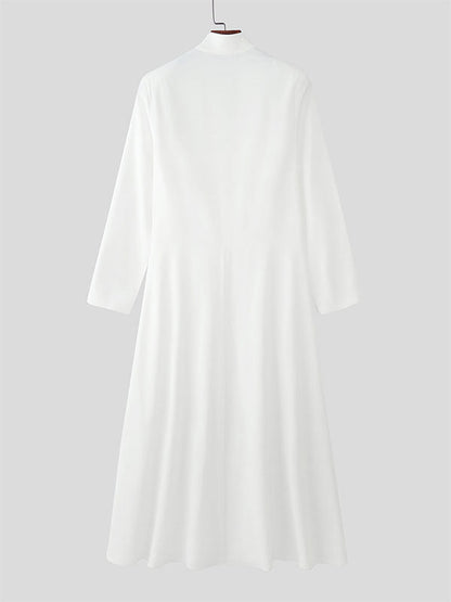 Blazer Casual da Uomo con Collo alla Coreana