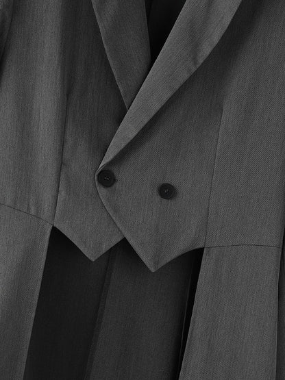 Blazer Casual da Uomo con Orlo Lungo