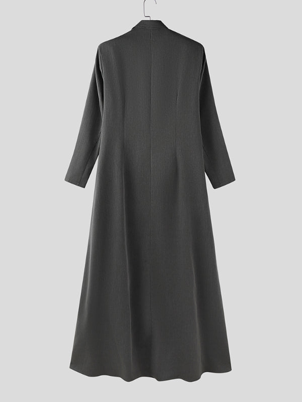 Blazer Casual da Uomo con Orlo Lungo