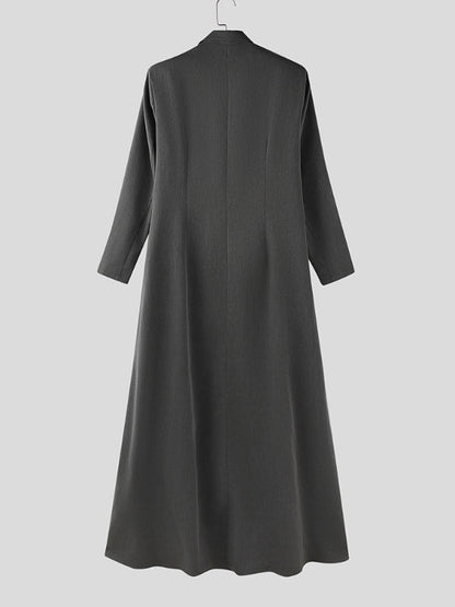 Blazer Casual da Uomo con Orlo Lungo