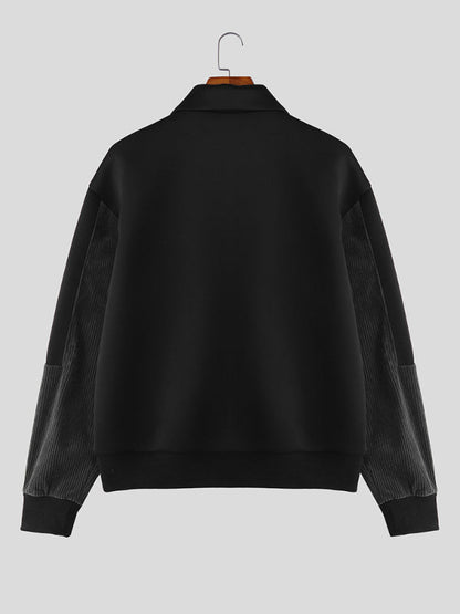 Giacca da Uomo in Velluto a Coste Colorblock